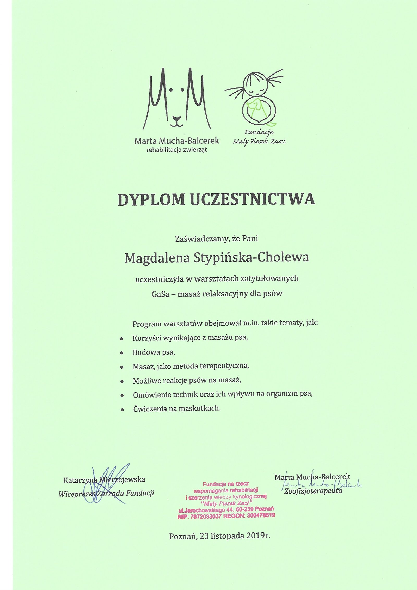 Certyfikat 18